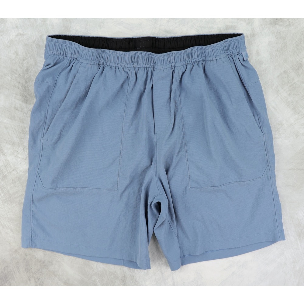 Lululemon Bowline Short 8" Mens XL Blue Elastic Waist Casual Shorts LM7BBHS